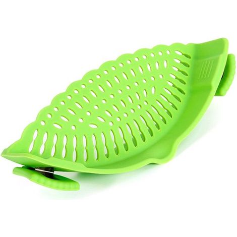 Colino a scatto / colino in silicone per scolare verdura e frutta / colino per pasta e altri alimenti, antigoccia, lavabile in lavastoviglie (1/5)