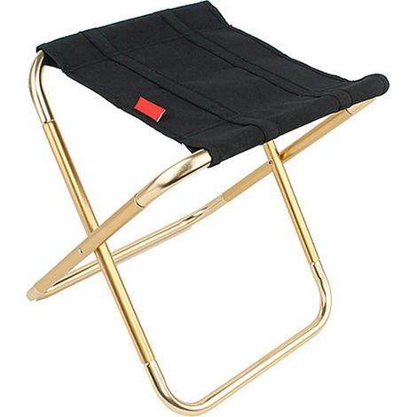 Mini-Klappcampingschemel, leichtes tragbares Campingstuhl, Klappgartenstuhl, Reise-Picknick-Camping-Wander-Rucksack-Reise, kompakter Reisefußschemel (1/5)