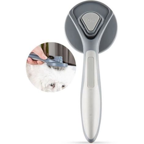 Brosse Chiens Chats,Autonettoyante pour Poils pour Chiens de Petite,Conception Ergonomique Ne grattera pas la peau,pour Animaux Poil (1/4)