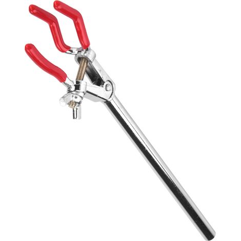 Pince à trois mâchoires pour instrument de laboratoire chimique, support de condenseur en alliage de zinc pour cornue (petite) (1/5)