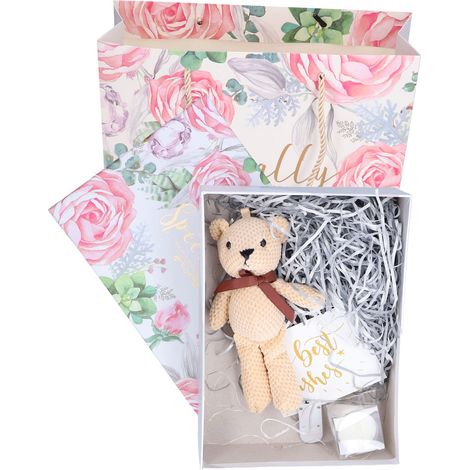Coffret cadeau ours en peluche pour anniversaire, mariage, fiançailles (1/5)