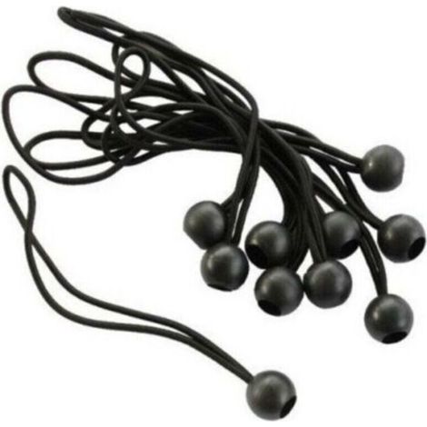 Lot de 50 Sandow élastique pour bâche -Noir (1/5)