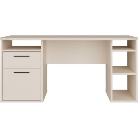 Bureau d'angle - TEZAUR - Beige - 160 x 72 x 75,7 cm (1/5)