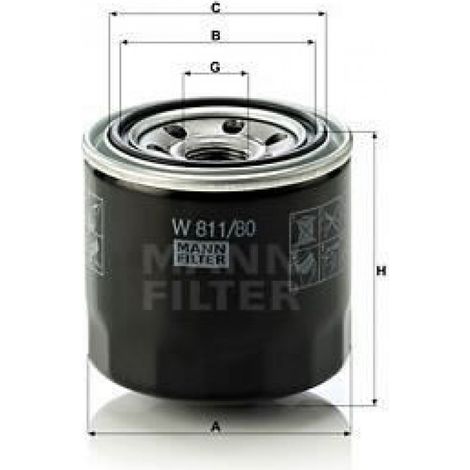Filtre à huile W811/80