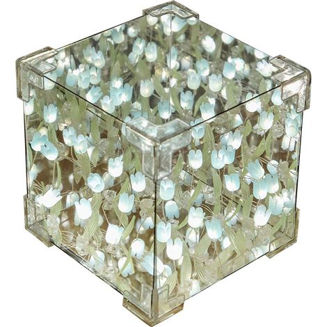 Lampe Tulipe - Miroir Infini LED - Veilleuse Décorative pour Chambre Salon - 1 Pièce (1/5)