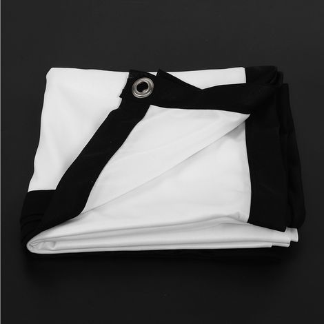 Écran de Projection Mobile 100 cm, Format 16:9, Tissu Polyester Blanc Anti-Rides