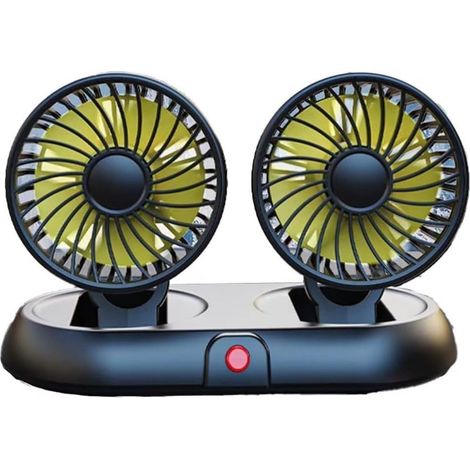 Ventilateur De Voiture, 1 Électrique Portable USB 12v À Deux (1/5)
