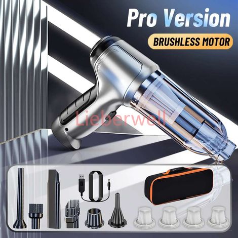 Aspirateur de voiture, Mini Machine de nettoyage à forte aspiration, souffleur portatif sans fil, plumeau d'air pour appareils ménagers,Updated PRO4HAPE Bag