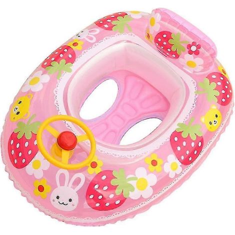 Bouée gonflable, 1 unité, avec siège, pour bébés, pour une utilisation en piscine en été, accessoire flottant destiné aux activités nautiques récréatives.-AquaForge