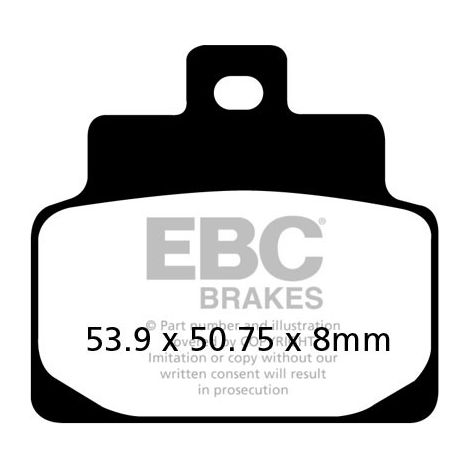 Pastiglie freno per scooter EBC SFA301 (set per 1 disco)
