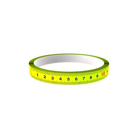 CINTA METRICA DE ACERO ADHESIVA ALTA VISIBILIDAD 3mX13MM - ACHA