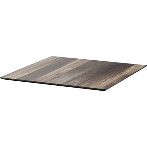 HPL Plateau de table 70x70 cm Tropical Wood - Feros (1/3)