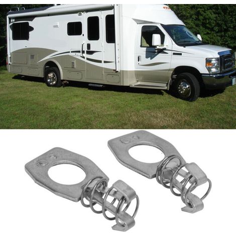 Pieces Water Heater Cam Lock Stainless Steel Door Cover Latch Fastener Silver Color for RV Camper-- (1/5)