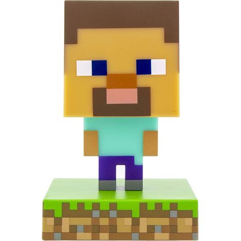Minecraft Steve Icon Light BDP, Super Bright Lamp for Minecraft Fans and Gamers, 11 cm Tall (1/4)