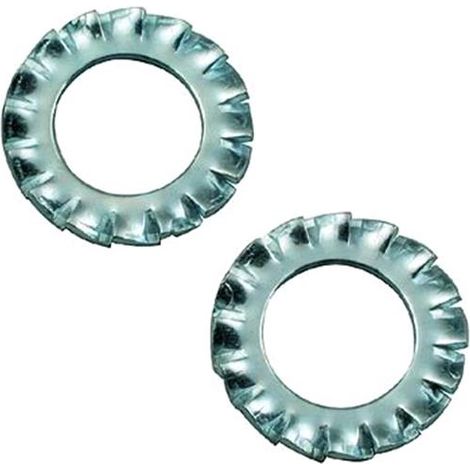 Rondelle Dentellate Esterne Zincate 1/4  Mm.10 1000Pz
