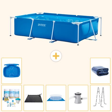 Intex Piscine Tubulaire Rectangulaire - 260x160x65 cm - 8-pièces S20038 (1/5)