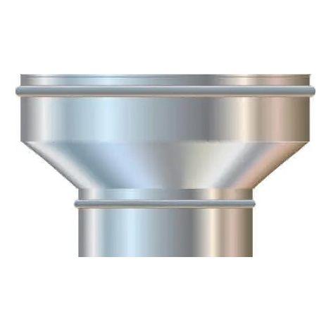 Cordivari - Riduzione Inox Ø130 Maschio / Ø200 Femmina - Monoparete