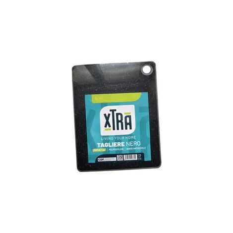 TAGLIERE IN POLIPROPILENE E TPE NERO- - cm.16x23 - spessore cm.0,6 - 3 pezzi XTRA