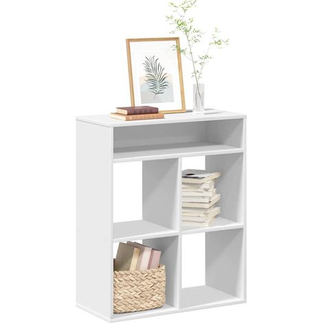 Bücherregal Weiß 66x31x80 cm Holzwerkstoff