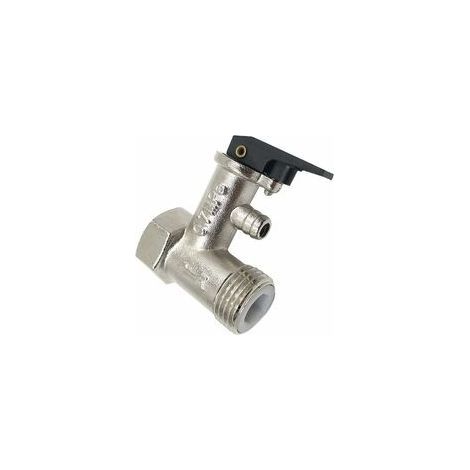 CCYKXA Premium Boiler Safety Valve for Water Heater Maximum Temperature: +100°C Maximum Pressure: 7 Bar 2x1/2 Threaded Nickel Plated Brass