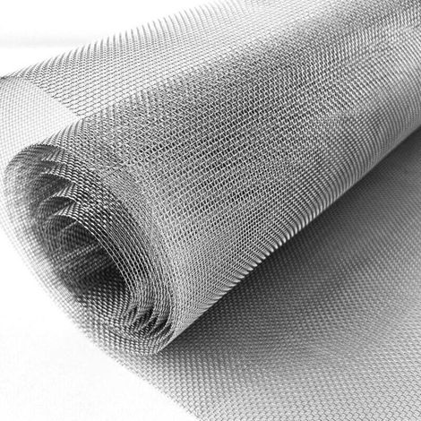 Grille Métallique Fine 60 x 200cm Maille en Acier Inoxydable 304 Grillage Métallique Anti Rongeur Moustique Treillis Métallique Filet anti Insecte Grillage Voliere Jardin Garde Manger (20 Mesh) (1/4)