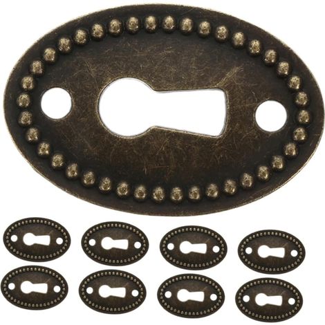 Holibanna Lot de 12 cache-serrures ovales vintage pour meubles (1/5)