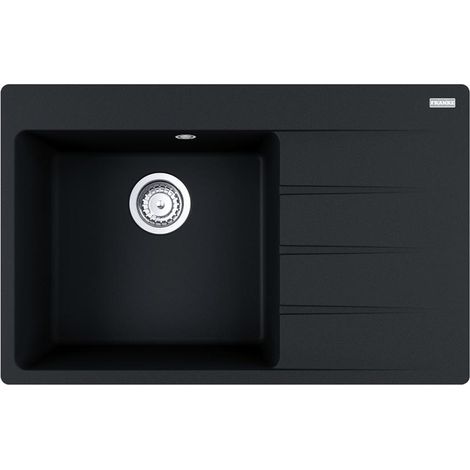 Franke Einbauspüle Centro CNG 611-78 A Fragranit Onyx, Becken links (1/3)