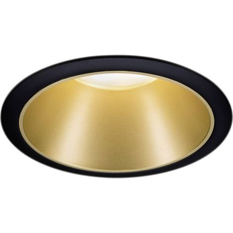 Paulmann 93403 Cole Coin Lampada da incasso LED (monocolore) 6 W Nero, Oro