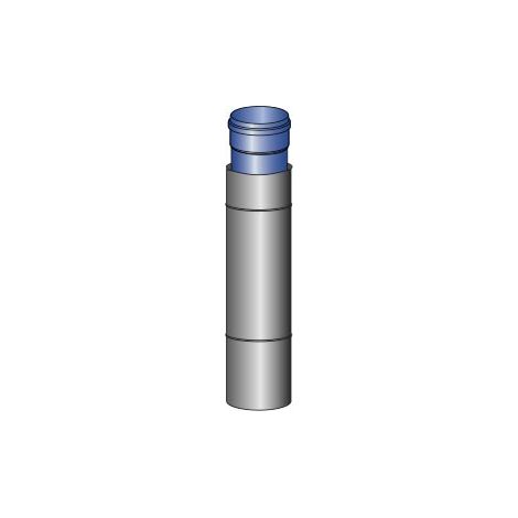 ProGasPP Ueberdachverlaengerung DW Konz. ø110/150mm, 0,5m Schwarz
