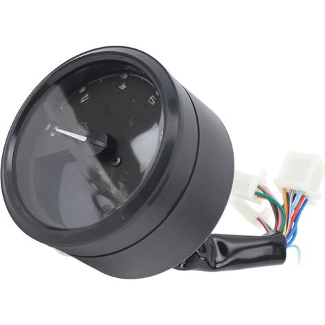 Digitaler Tachometer, Drehzahlmesser, Kilometerzähler, wasserdicht, universell für Motorräder, mit LED-Anzeige für Zubehör und Modifikationen. (1/5)