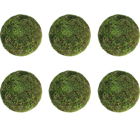 Bolas decorativas de espuma para el hogar, 12 o 6 bolas de espuma natural Eternal para decoración de mesas, bodas y eventos (6/8/9/10 cm, verde) (1/5)