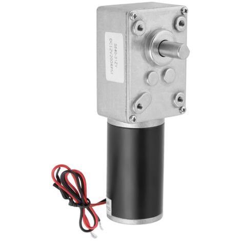Moteur à réduction par engrenage à vis sans fin turbo à aimant permanent 12 V 200 tr/min 584031ZY (1/5)