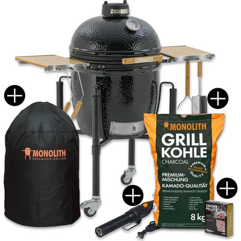 Monolith Starterset ONE.55 Keramikgrill mit Gestell inkl. Zubehör-Starterpaket 201000.55-START