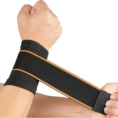 Wrist Support, Elastic Wrist Compression Straps, Breathable Wrist Support Band, Wrist Brace for Women and Men, for Fitness, Weightlifting (1/5)