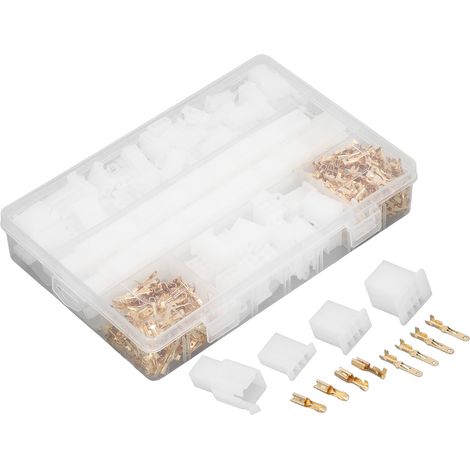 580-teiliges Set Klemmenverbinder Kupfer Stecker Buchse Crimpverbinder Kunststoffblock für Verdrahtung (1/5)