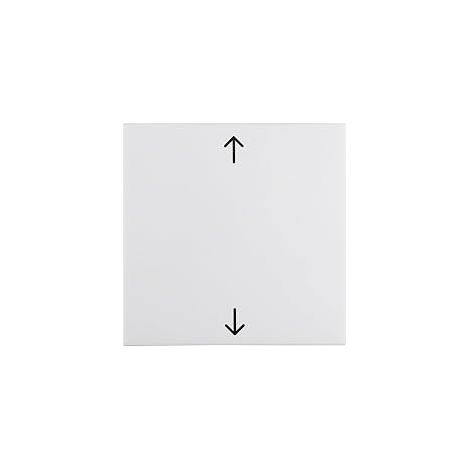 BERKER 16208919 WIPPE MIT AUFDRUCK SYMBOL PFEILE S.1/B.3/B.7 GLAS POLARWEIß, GLÄNZEND