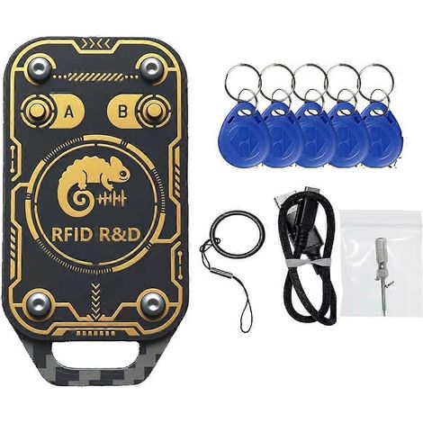 Lecteur/graveur de cartes d'accès NFC intelligent Chameleon Ultra 3e génération, copieur de cartes Chameleon Detective 125 kHz 13,56 MHz (1/5)