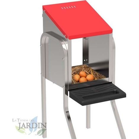 Niche de Ponceuse 30x47x76 cm avec Plateau à œufs avec pieds, pour jusqu'à 6 Poules