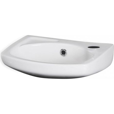 Nuie Melbourne Wall Hung Cloakroom Basin 350mm Wide - 1 Tap Hole (1/3)