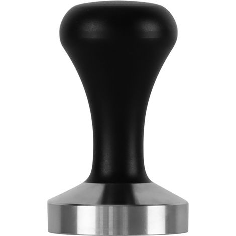 Kaffeestampfer mit schwarzem Griff (53 mm)