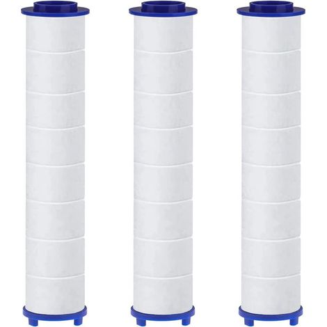 Lot de 3 Filtres en Coton PP avec Billes de Sulfite de Calcium pour HAPPUP Pommeau de Douche, Cartouche Sédiment Filtrée, Filtre Pomme Douche 10,5x2 cm (1/5)