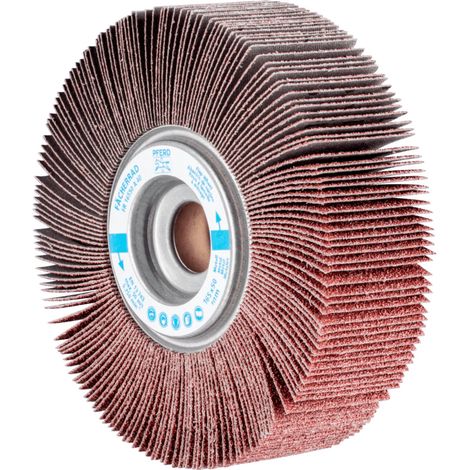PFERD TOOLS Lamellenschleifrad FR Ø 165x50mm Bohrung Ø 25,4 mm A40 für universelle Anwendung 2 Stk (1/4)