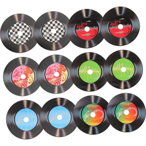 12 Pieces Decorations Material Stickers Bedroom Parties Vintage Design (1/5)