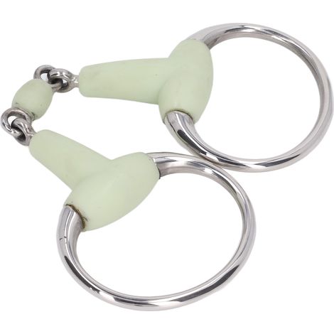 Embout de bride en acier inoxydable pour cheval, mors à rouleau d'élevage, 125 mm, bouche de cheval (1/5)