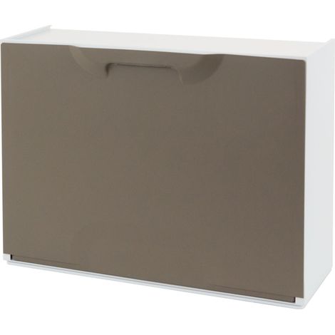 SCARPIERA MODULARE UNIKA - BIANCO/TORTORA CM 51X17,3 H.CM 40,1 - 1 pezzo (1/5)