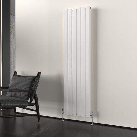T&K Vertical White Double Radiator Flat Panel Designer 1600x408mm Modern Central Heating Rads (1/5)