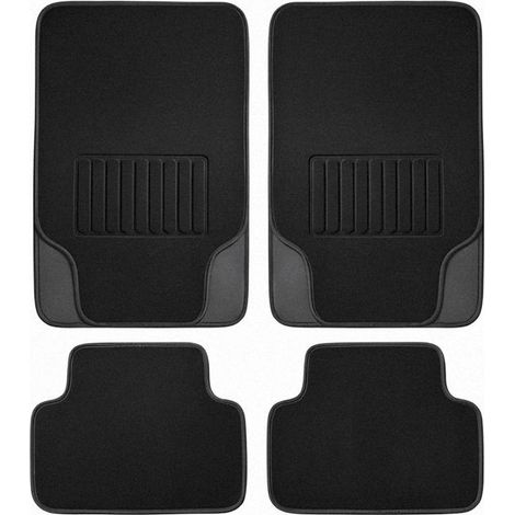 Ensemble de tapis de sol automobile - AVIZAR - 4 pièces - PVC floqué - Universels - 48×74 cm