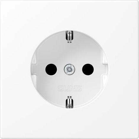 Jung Presa SCHUKO®, 16 A 250 V , SAFETY+, Duroplast verniciato, Serie LS, bianco neve opaco LS 1520 KI WWM