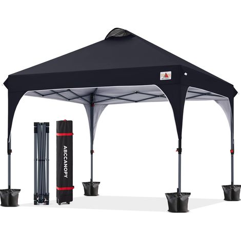 Tonnelle d'extérieur de 3 x 3 m - Tente Pop-up de fête de Mariage - Abri instantané avec église élégante - Étui de Transport Inclus (1/5)