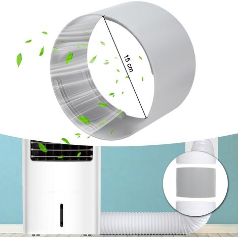 Abluftschlauchadapter für Klimaanlagen, Ø150 mm, mobiler Abluftschlauchadapter für Klimaanlagen, tragbarer Schlauchadapter für Klimaanlagen, ABS-Fenster-Schlauchadapter für Klimaanlagen [Energieklasse (1/5)